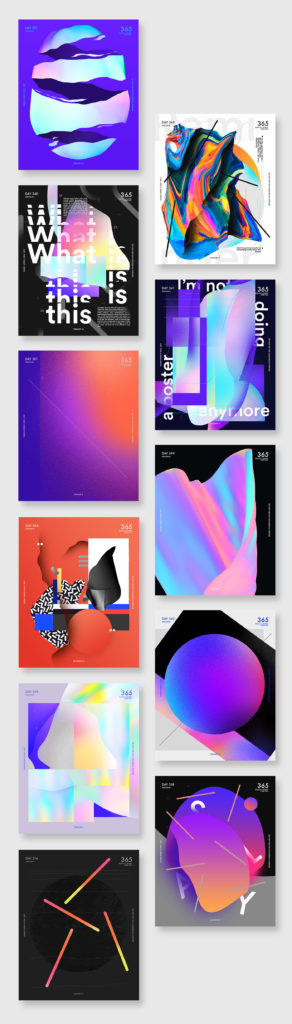 Designer Challenges Himself To Design One Poster Every Day For A Year