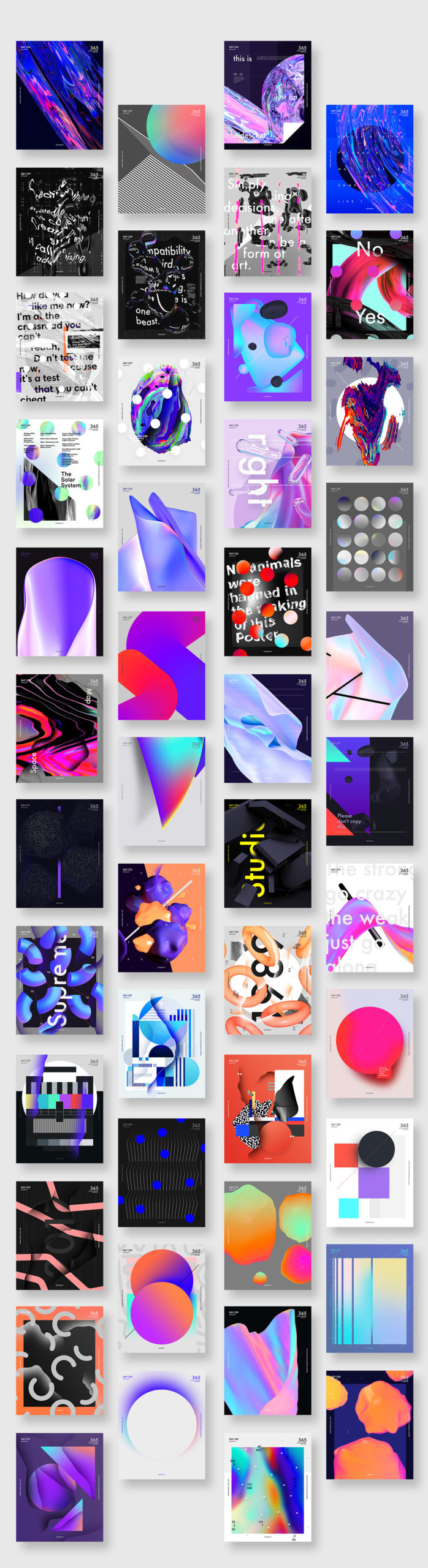 Designer Challenges Himself To Design One Poster Every Day For A Year