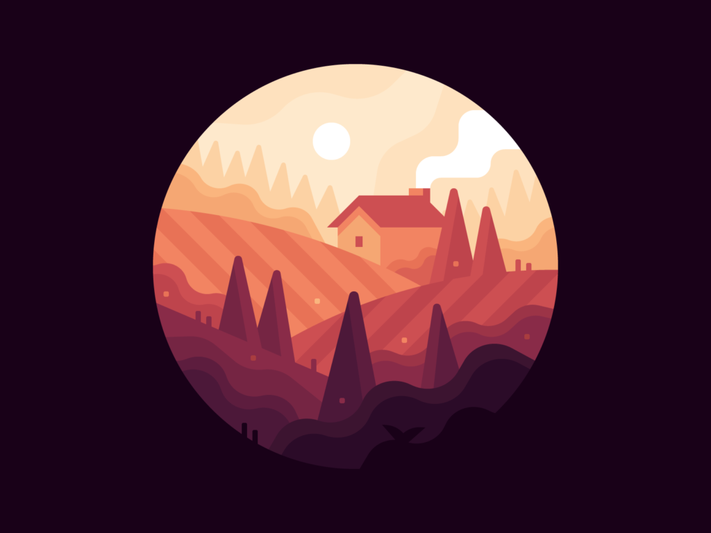 Rolling hills design inspiration